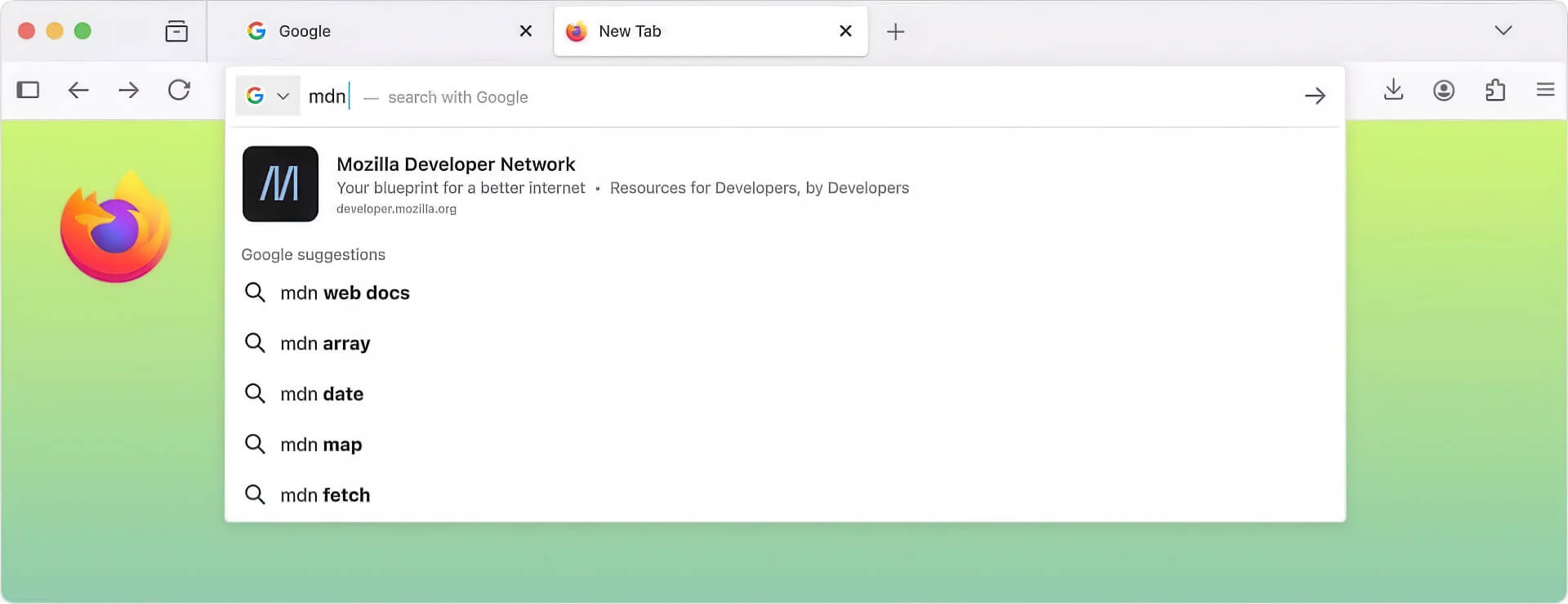 Firefox Sẽ Hiển Thị Kết Quả Tìm Kiếm Thẳng Trong Thanh địa Chỉ 02