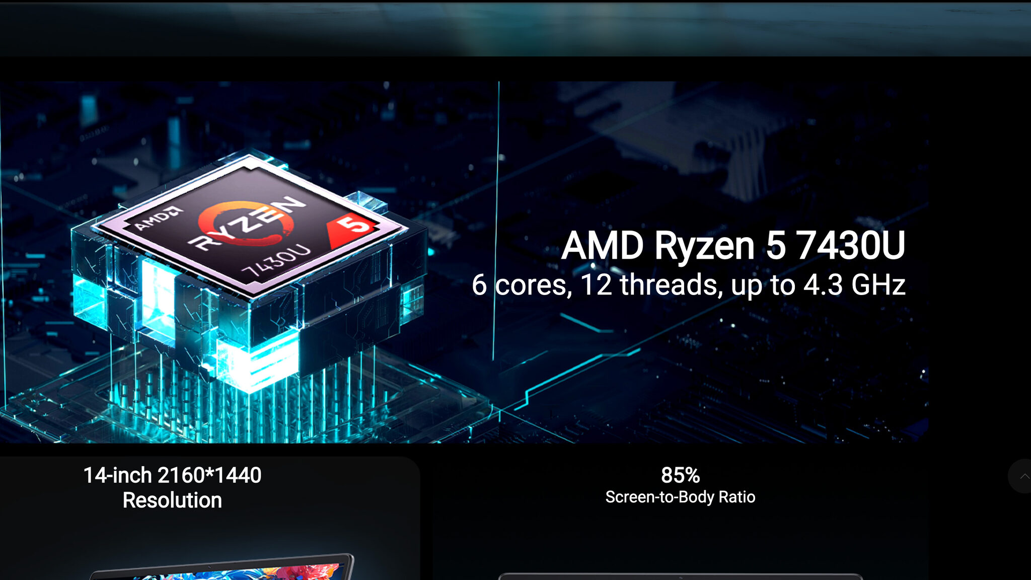 Chuwi Ryzen 5 7430U giả trên CoreBook X