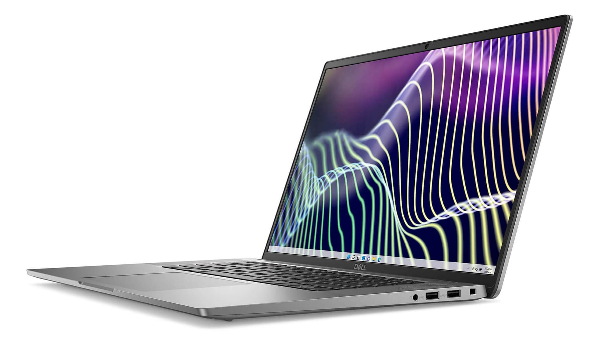 Dell Latitude 7640 chạy đa nhiệm Excel, Chrome và Teams trên màn 16 inch
