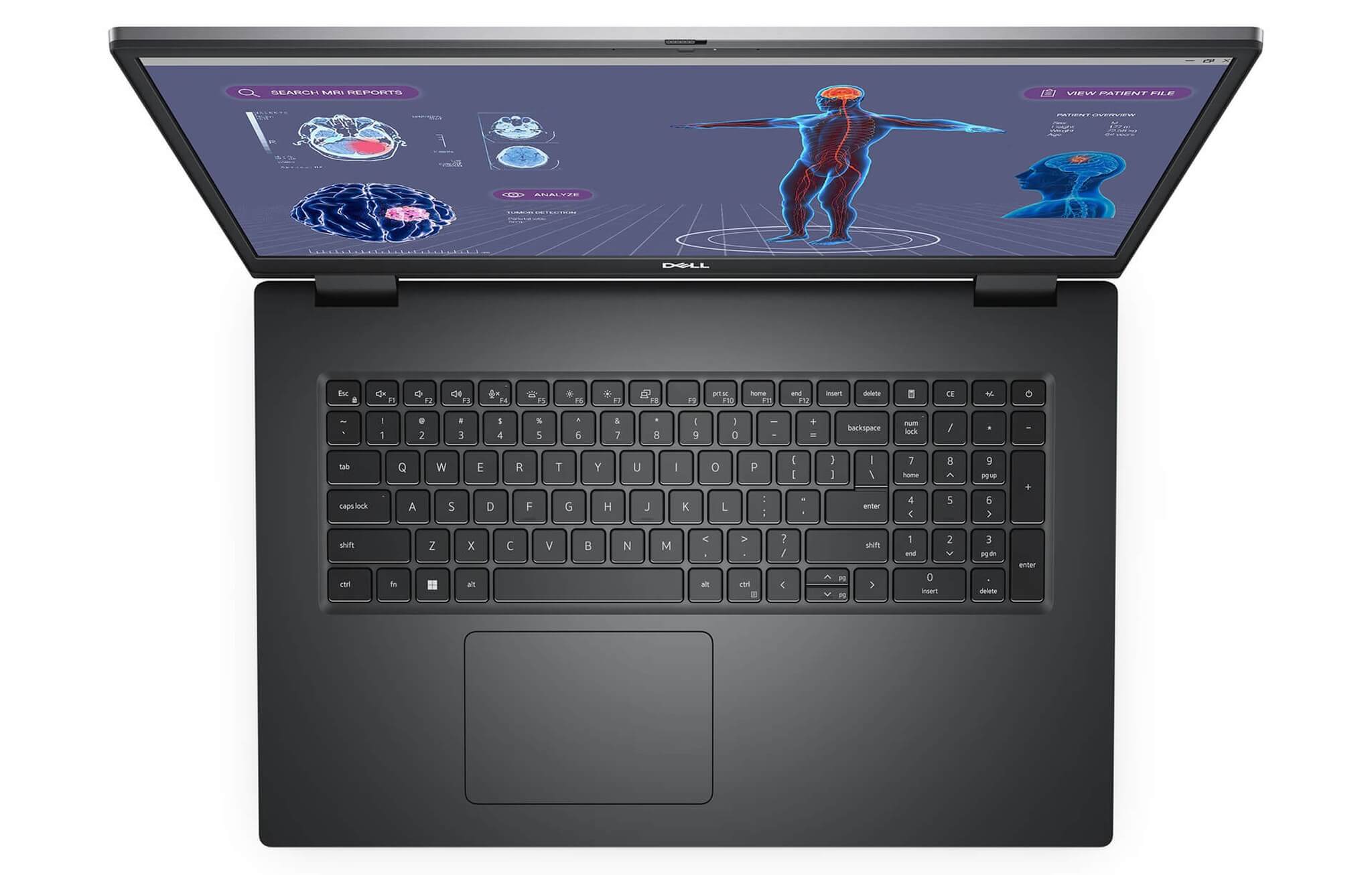 DELL Precision 7780 (2023) - Workstation Hiệu Năng Cao - bàn phím và touchpad