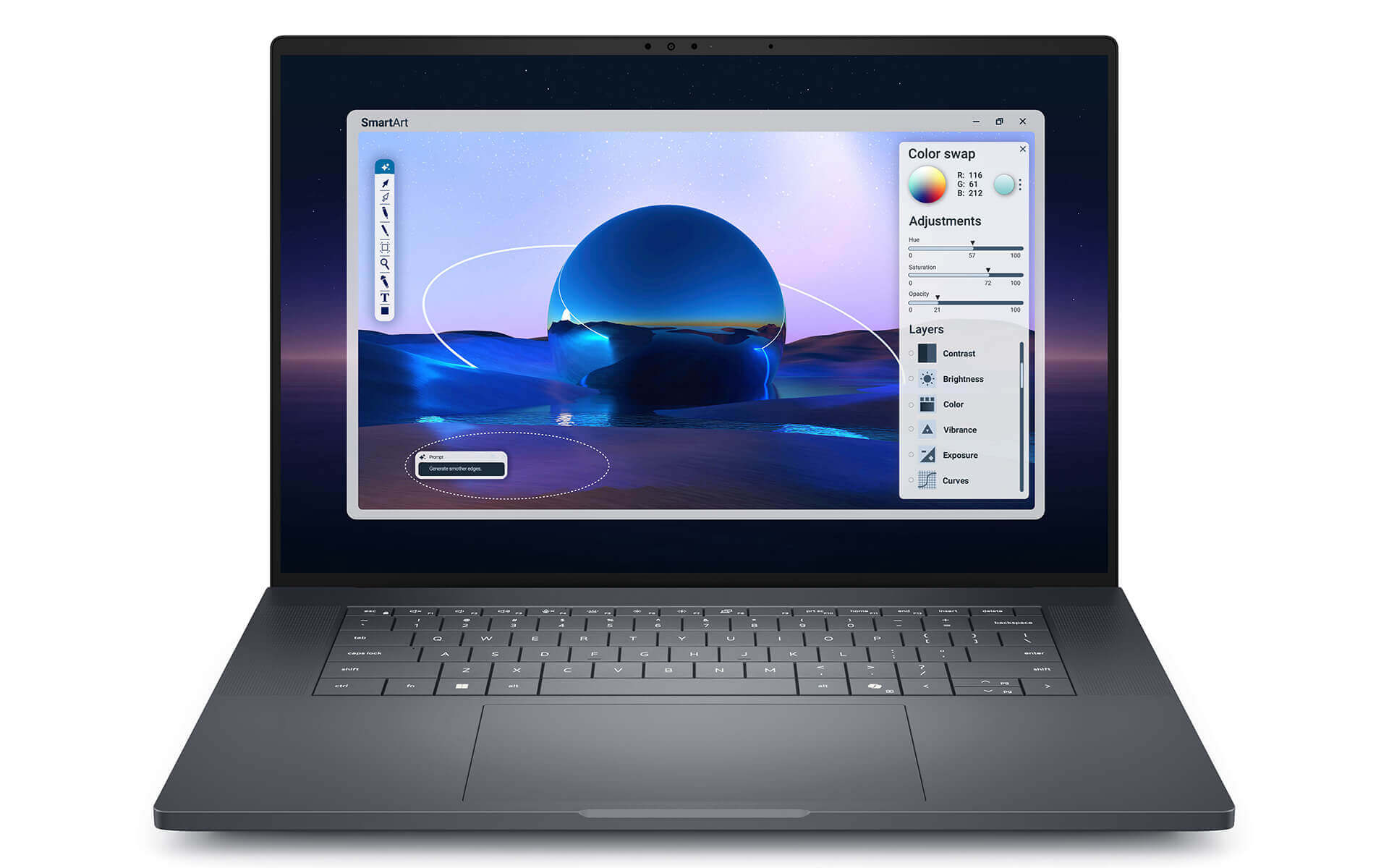 Dell Pro Max 16 Premium MA16250 - Màn hình 16 inch độ phân giải cao cho hình ảnh sắc