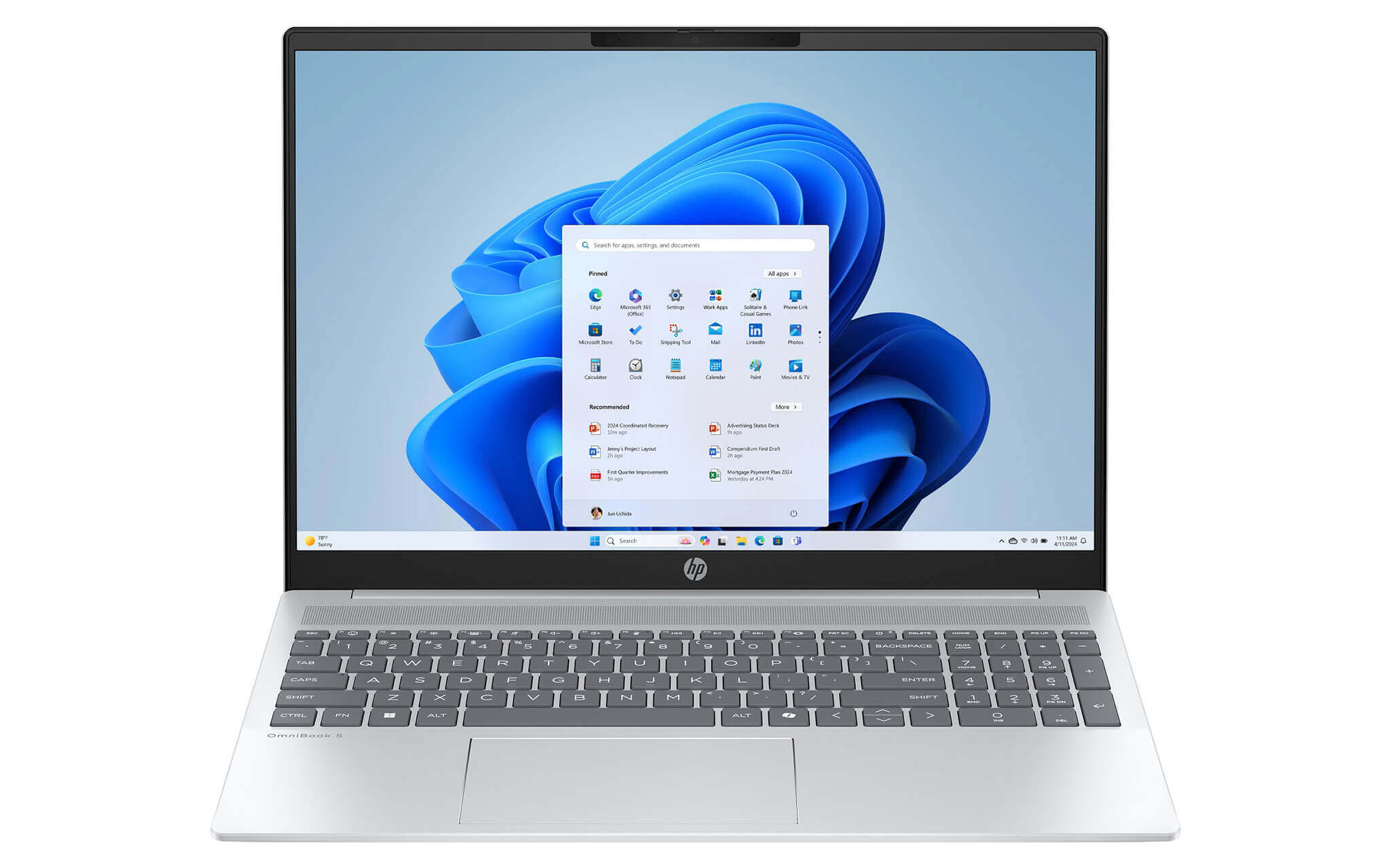 HP OmniBook 5 - Màn hình 16 inch độ phân giải cao cho hình ảnh sắc