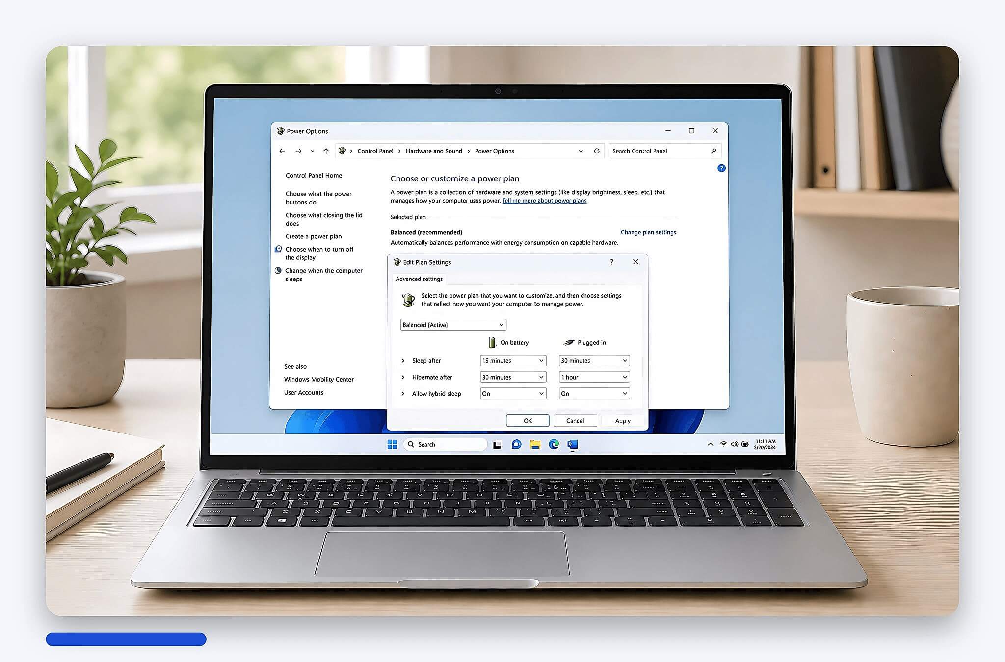 Tùy chọn nguồn nâng cao trong Windows để đặt thời gian Sleep và Hibernate Tùy chọn nguồn nâng cao trong Windows để đặt thời gian Sleep và Hibernate