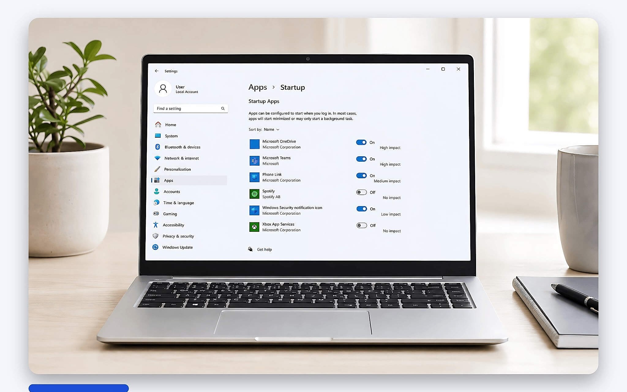 Debloat Windows bằng mục Installed apps trong Settings của Windows 11