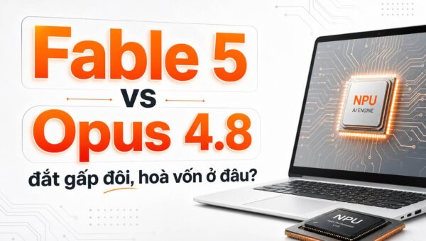 Claude Fable 5 mạnh hơn Opus 4.8 nhưng đắt gấp đôi: Đâu là điểm hoà vốn?