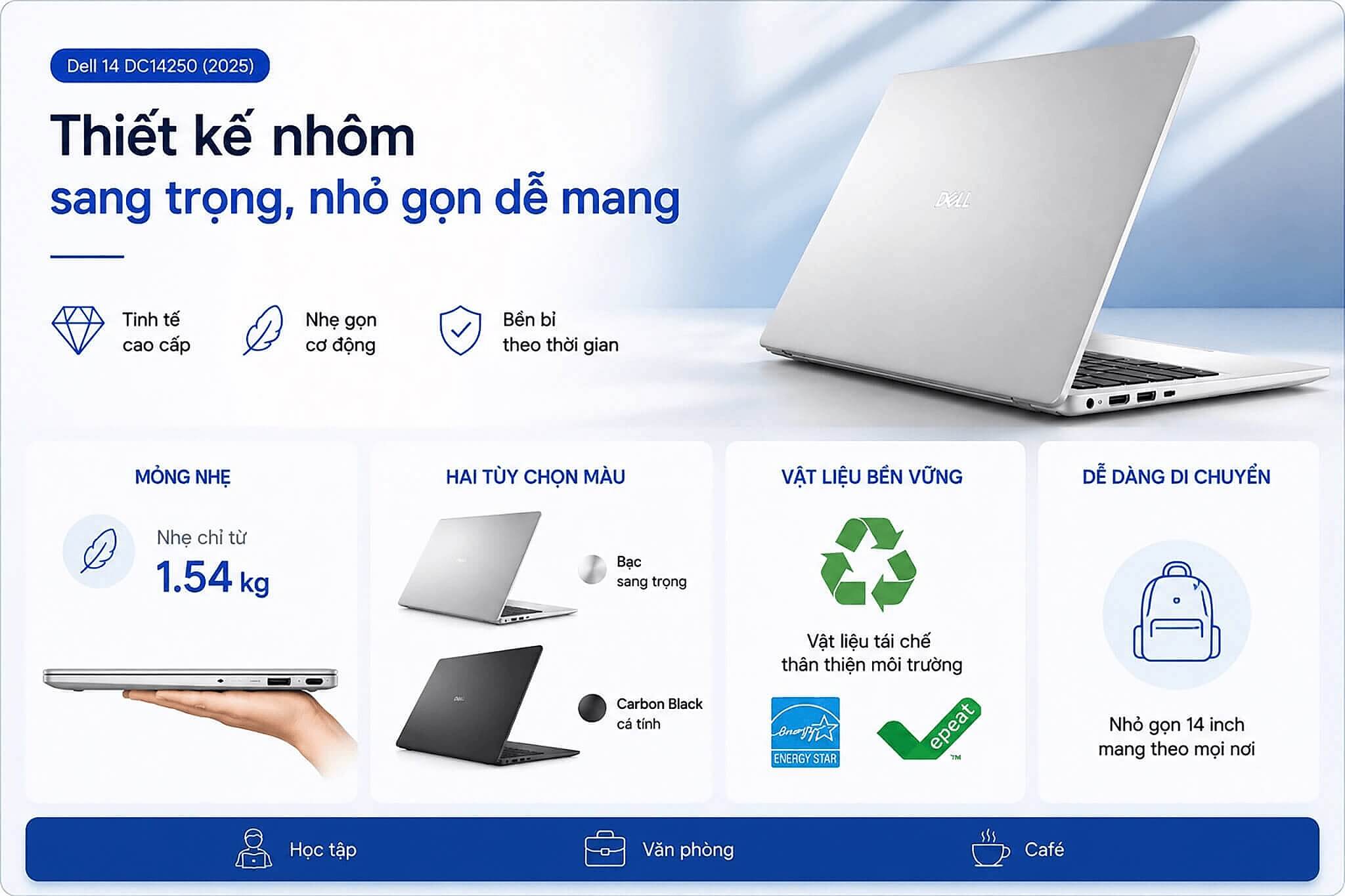 Khu vực trưng bày laptop doanh nghiệp Khu vực trưng bày các mẫu laptop doanh nghiệp dùng chip Intel và AMD