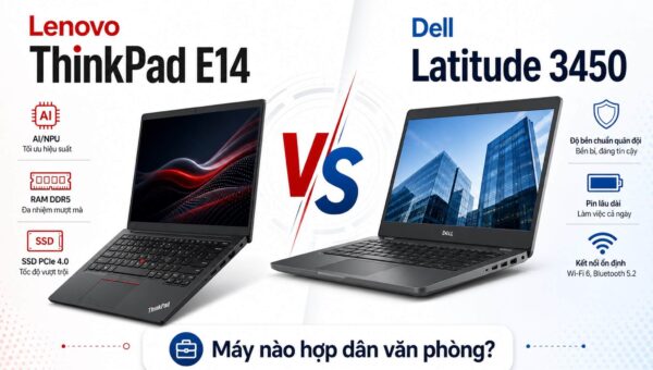 ThinkPad E14 Gen 7 hay Dell Latitude 3450 cho dân văn phòng?