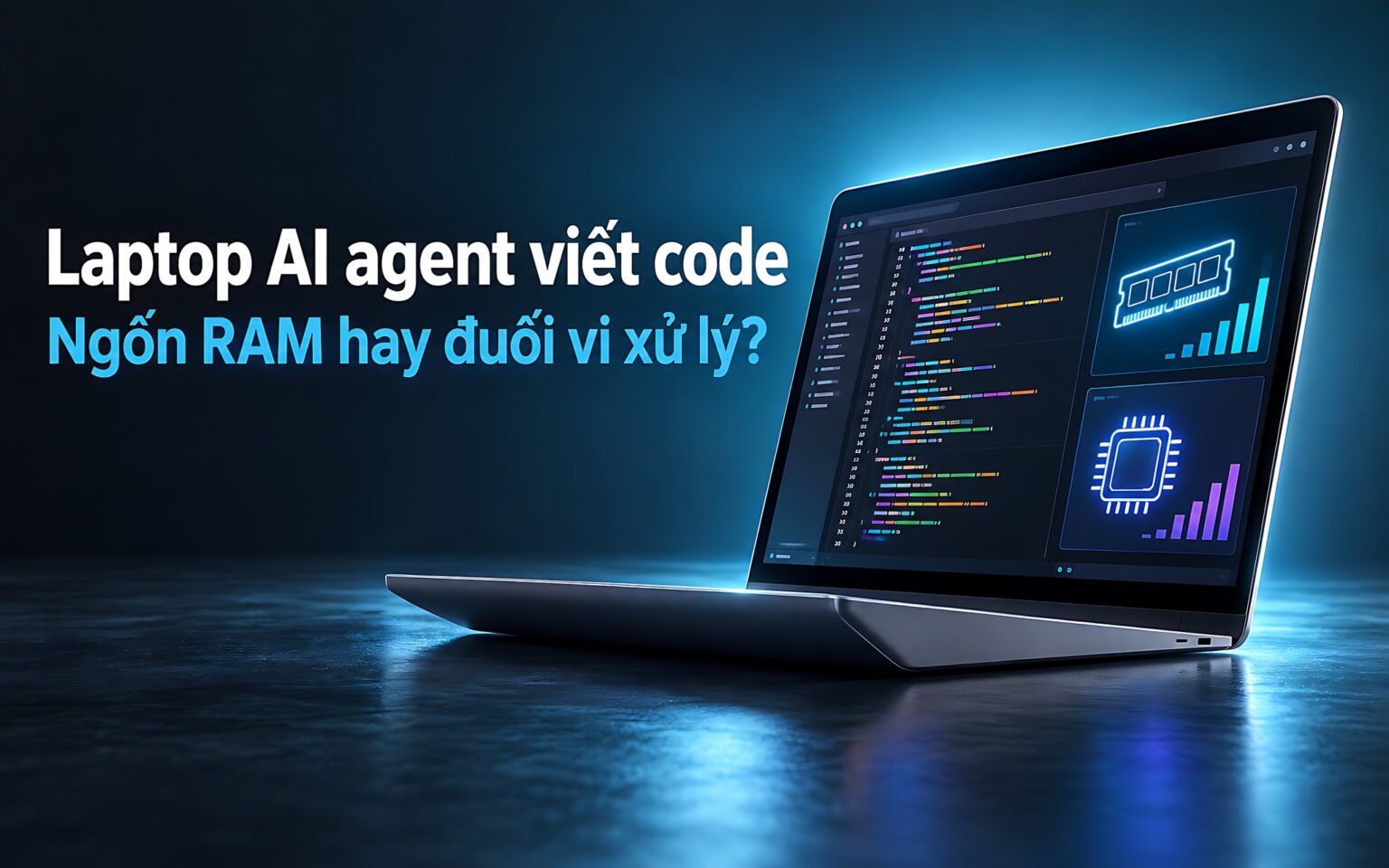 Laptop cho AI agent viết code – Ưu tiên RAM hay vi xử lý mạnh hơn?