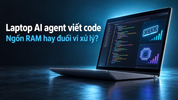 Laptop cho AI agent viết code – Ưu tiên RAM hay vi xử lý mạnh hơn?