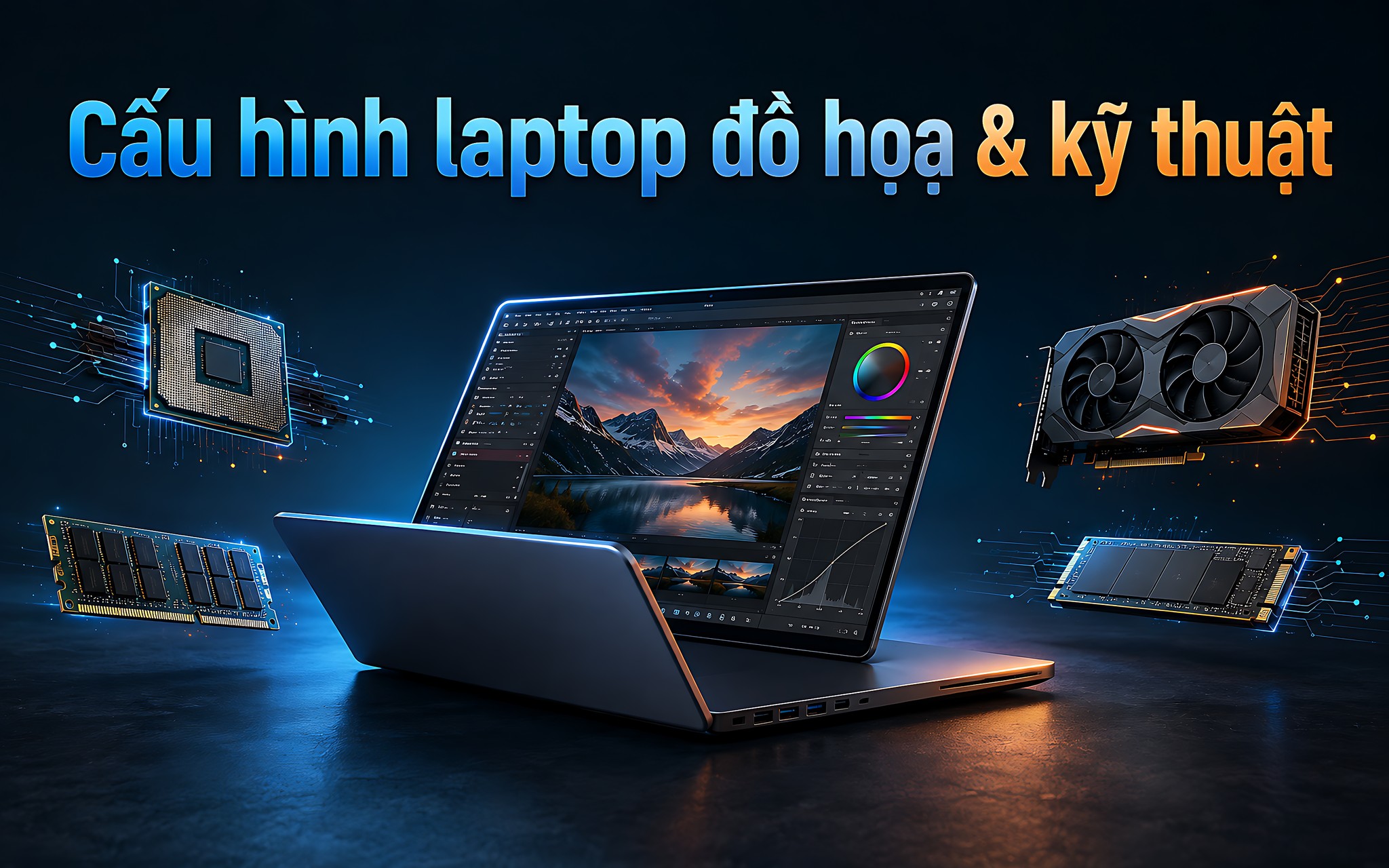Cấu hình laptop: Tiêu chuẩn chọn phần cứng cho đồ họa và kỹ thuật