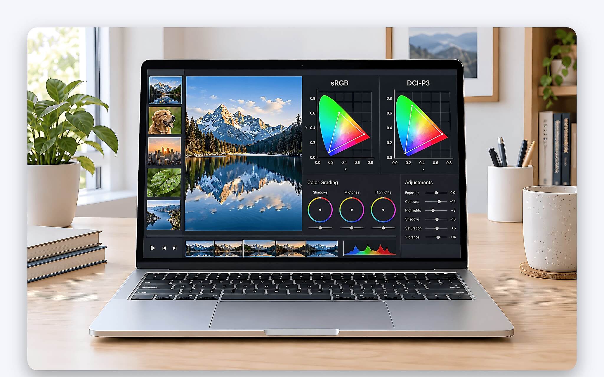 Độ phủ màu sRGB DCI-P3 và độ sáng nits của tấm nền laptop