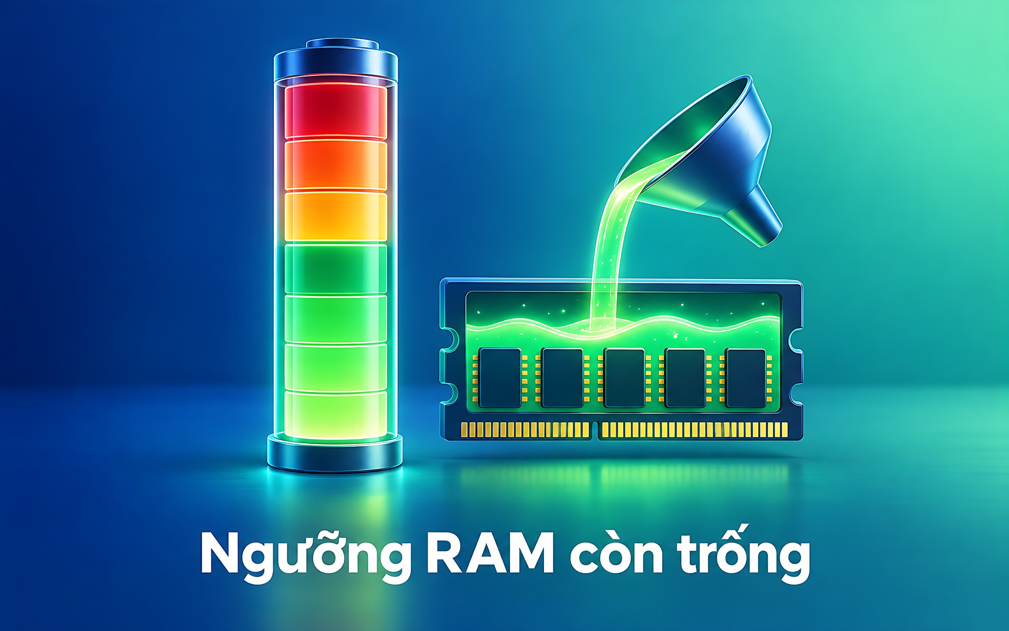 Ngưỡng RAM khả dụng trên laptop 16GB RAM khi nạp mô hình