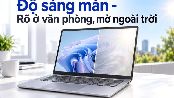 Độ sáng màn laptop nên để bao nhiêu – Tiêu chuẩn hiển thị văn phòng và ngoài trời