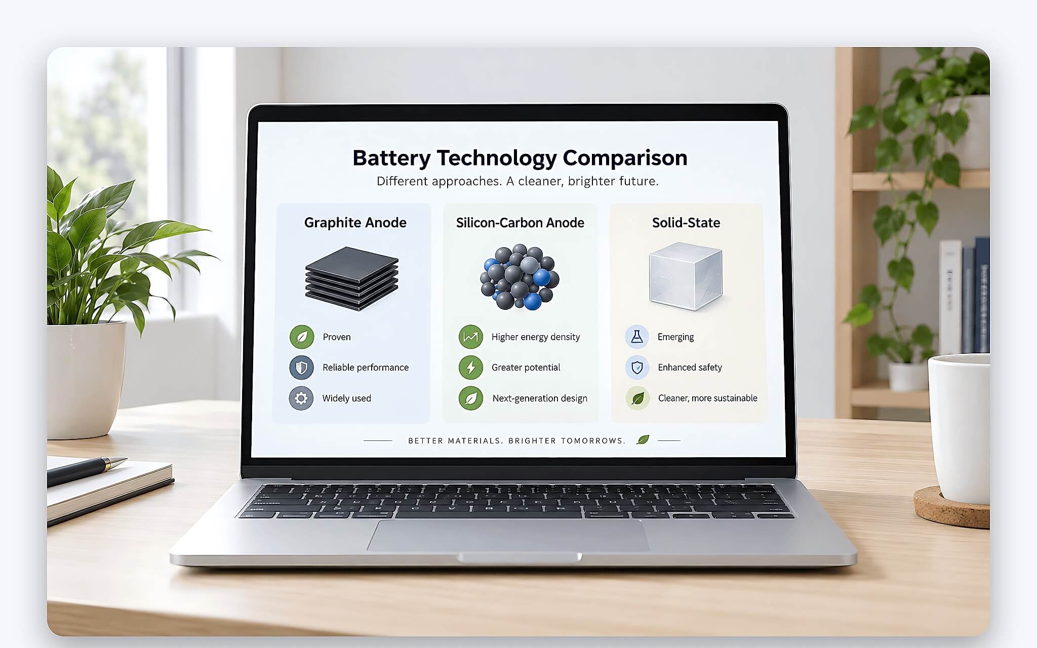 Cấu trúc cực âm composite kết hợp silicon và carbon trong pin Silicon-Carbon