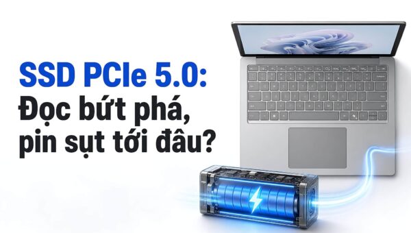 Tốc độ đọc 14.000 MB/s trên SSD PCIe 5.0 và áp lực nhiệt độ, điện năng