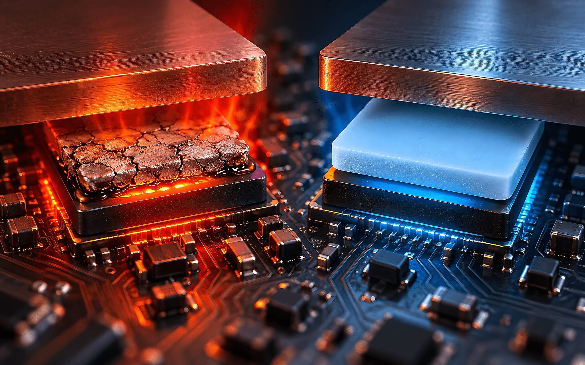 Dấu hiệu miếng dẫn nhiệt xuống cấp qua nhiệt độ GPU và VRAM Dấu hiệu miếng dẫn nhiệt xuống cấp qua nhiệt độ GPU và VRAM