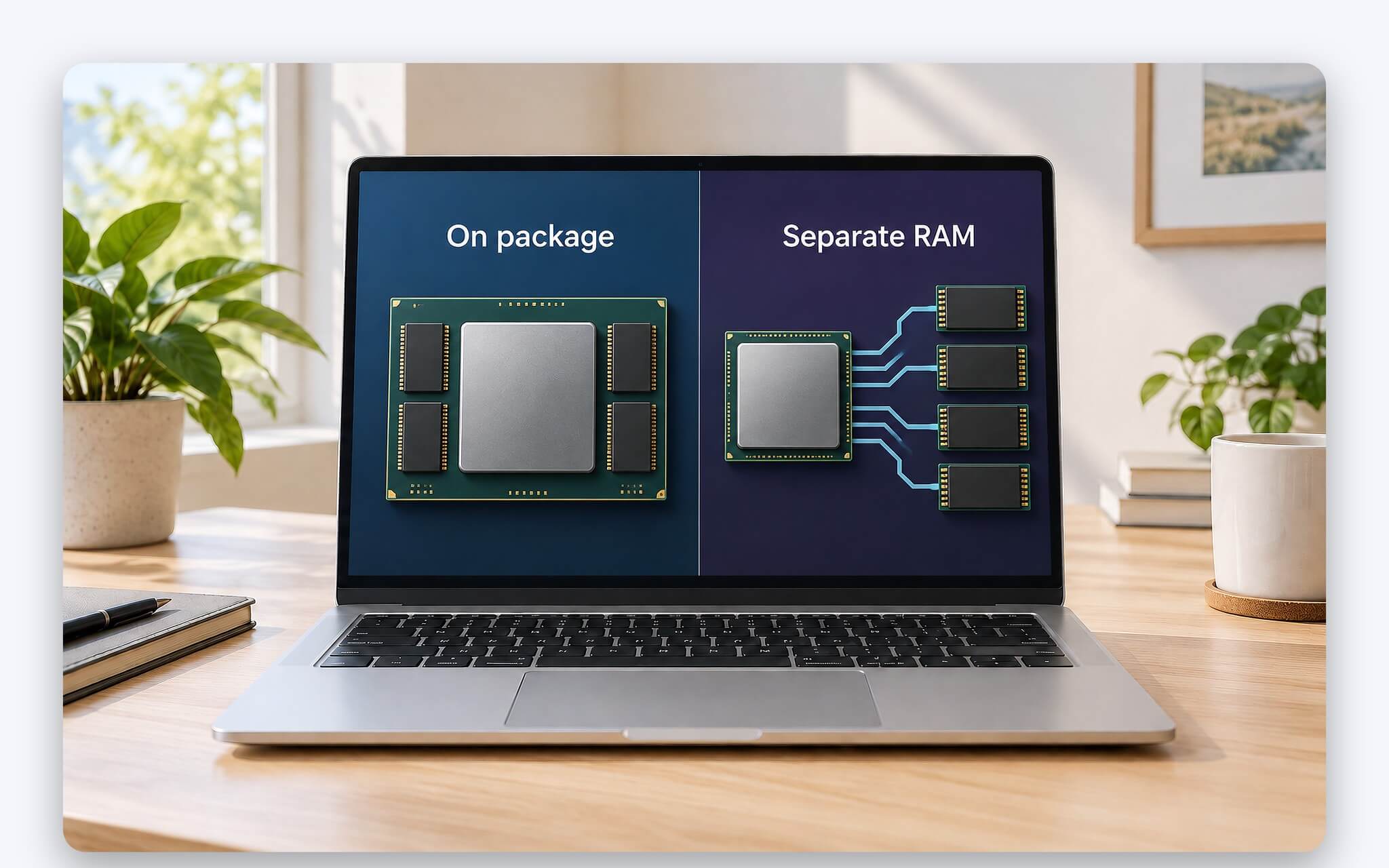 Cách gắn bộ nhớ RAM của Arc 140T và Arc 140V trên laptop Intel