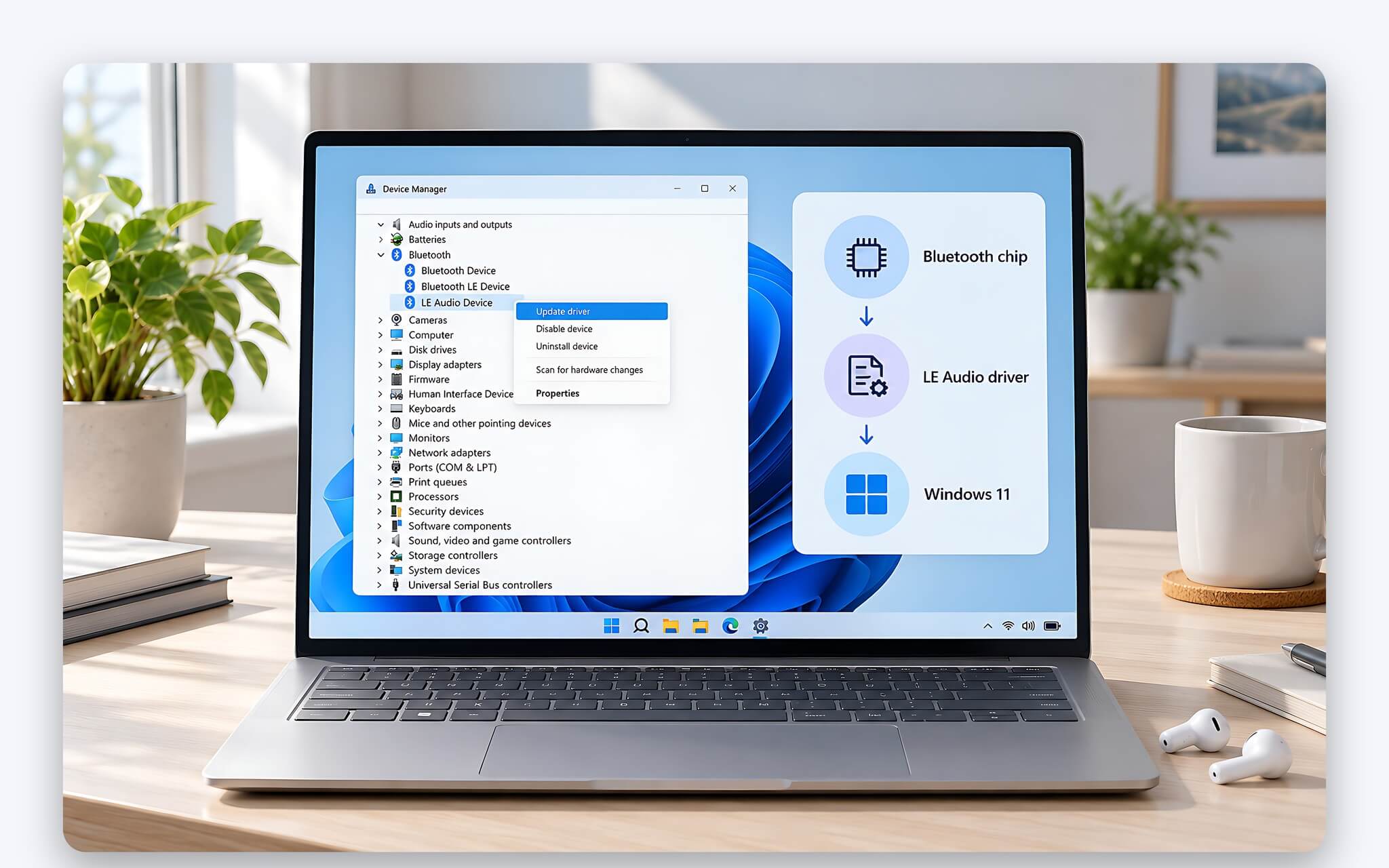 Chuỗi phần cứng, driver và Windows quyết định laptop có nhận LE Audio