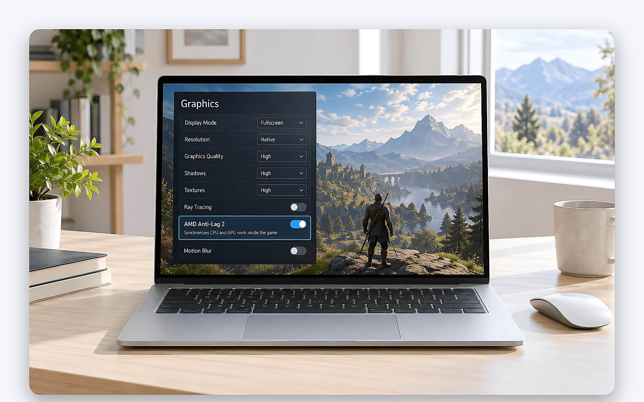 Thiết lập Anti-Lag 2 trong phần mềm Radeon trên laptop chơi game