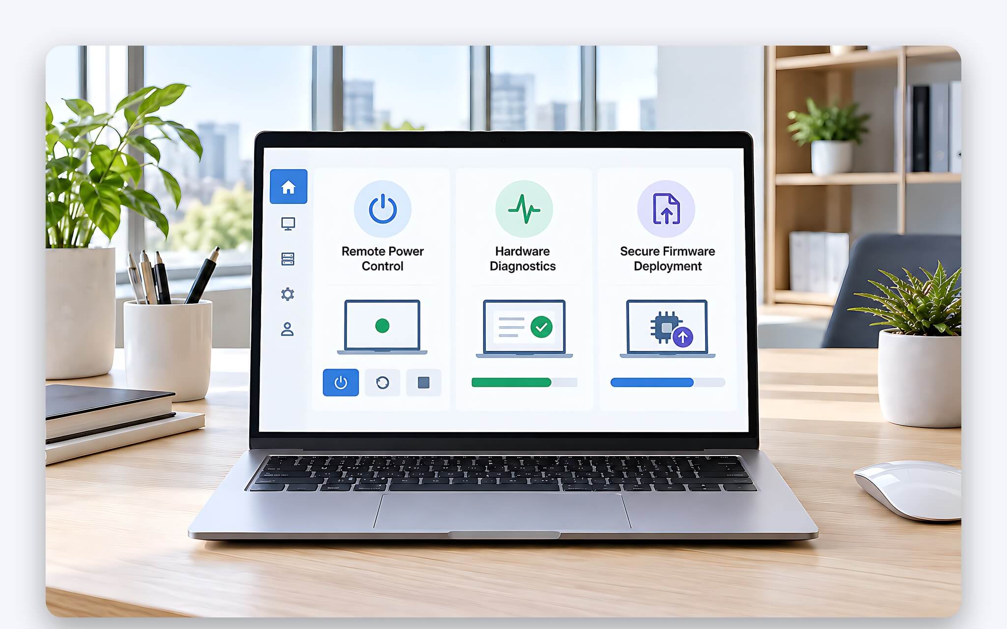 Bộ phận IT quản lý từ xa laptop doanh nghiệp qua mạng theo chuẩn DASH