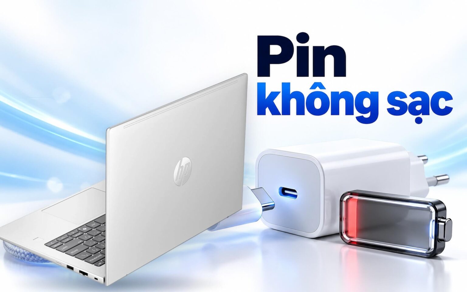Laptop cắm điện mà pin không sạc - Nguyên nhân và cách xử lý từng bước