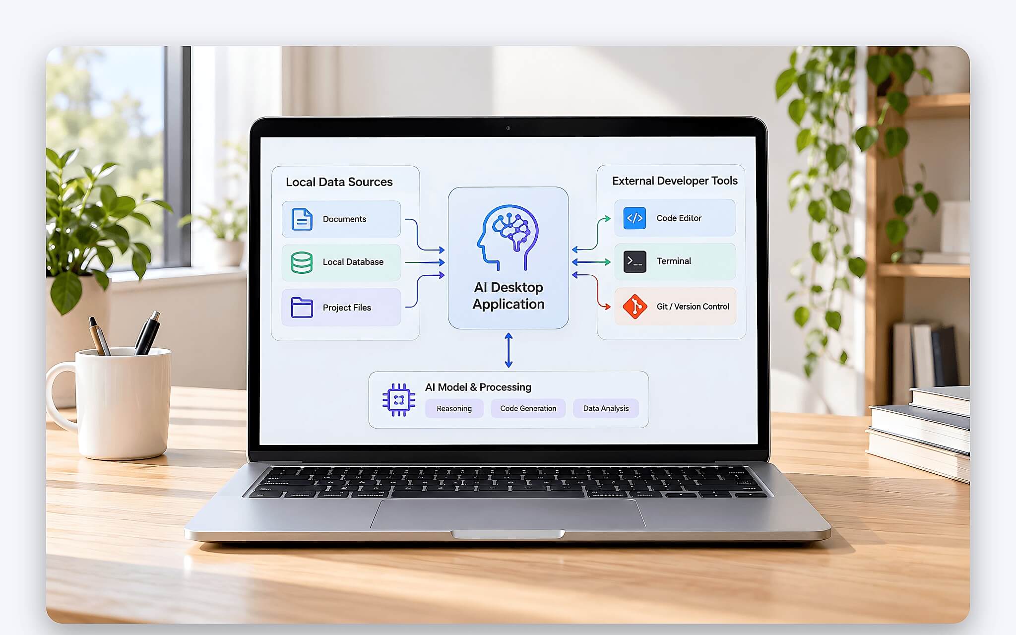 Model Context Protocol kết nối ứng dụng AI trên laptop với tệp và công cụ