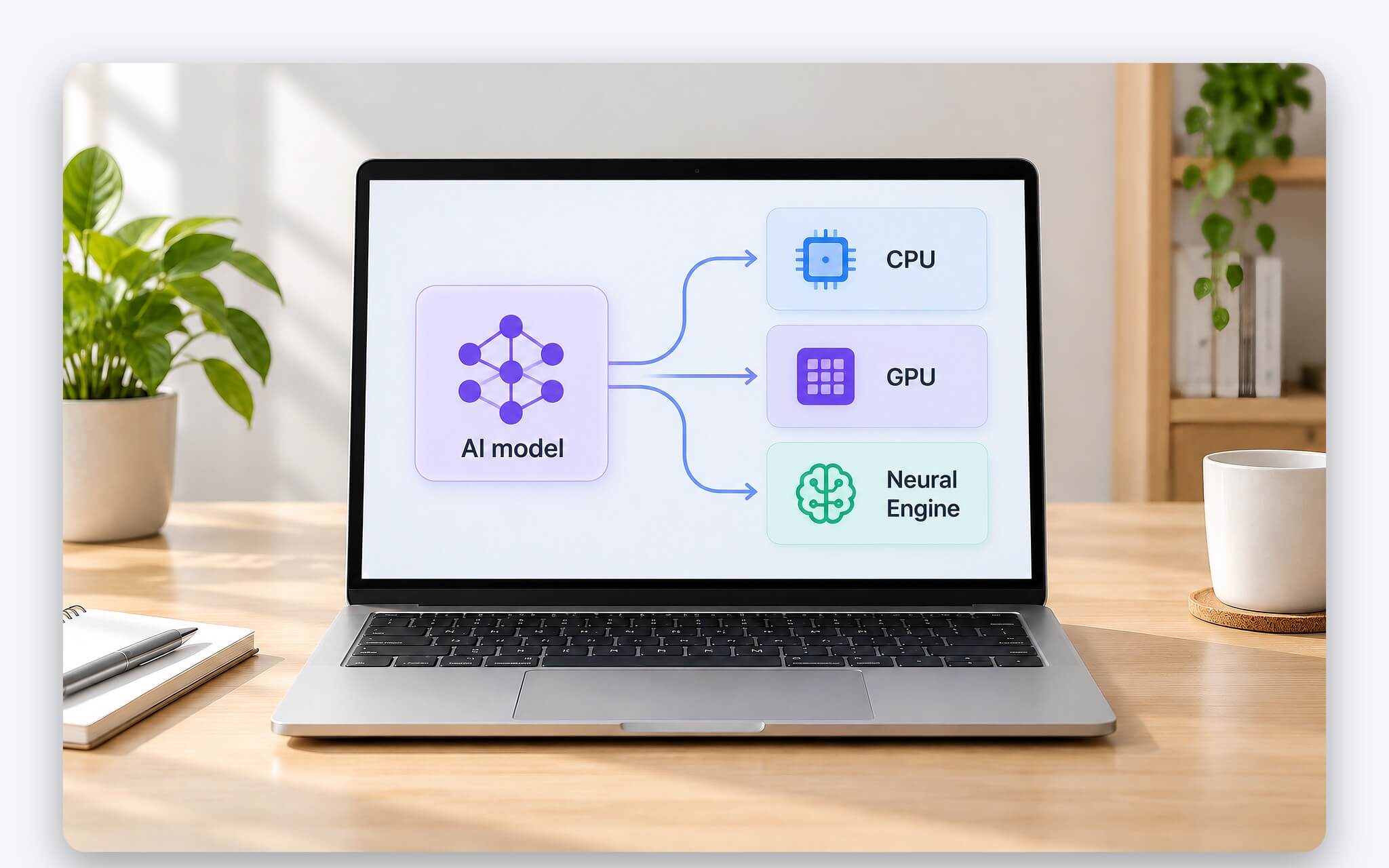 Core ML và Metal 4 phân chia tải AI giữa CPU, GPU và Neural Engine trên Apple M5