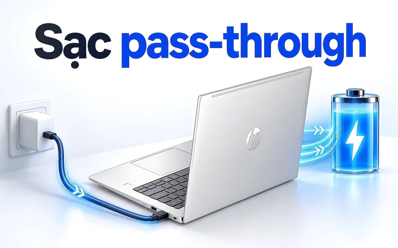 Sạc pass-through trên laptop - Khi nào pin được nghỉ lúc chơi game